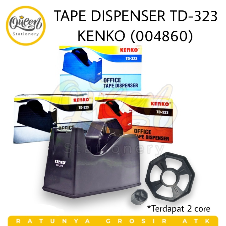 

1 PCS TAPE DISPENSER TD323 KENKO (004860) - TEMPAT PEMOTONG CUTTER ISOLASI