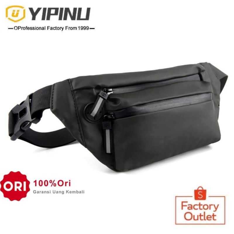 YIPINU YQM-1 Tas Selempang Pria Wanita Waistbag Waterproof