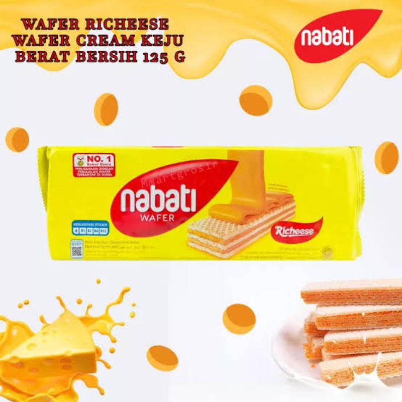 

Richeese Nabati Wafer Cream Keju 110 Gram / 1 Pcs