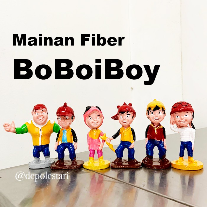 Mainan Fiber BOBOIBOY Isi 6 - HIASAN KUE