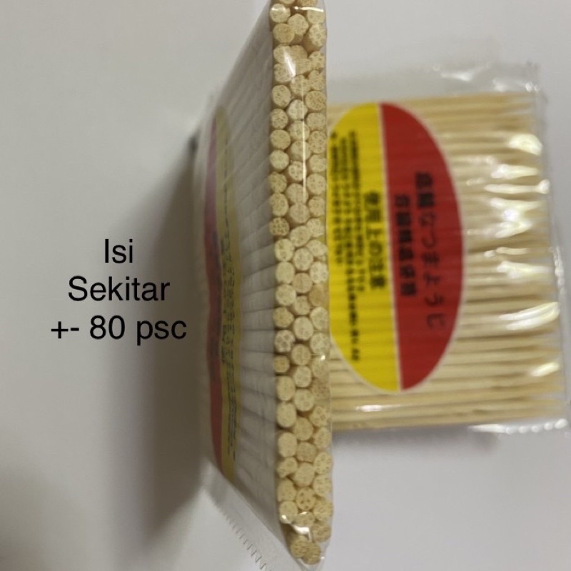 Tusuk Gigi Kayu / Tusuk Gigi isi 80pcs/ Sterilized Tooth Picks