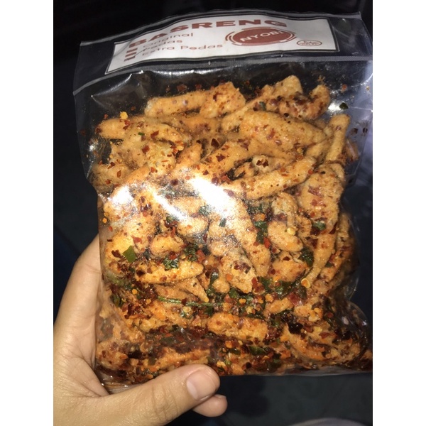 BASRENG VIRAL PEDAS GURIH DAUN JERUK - 150 GR