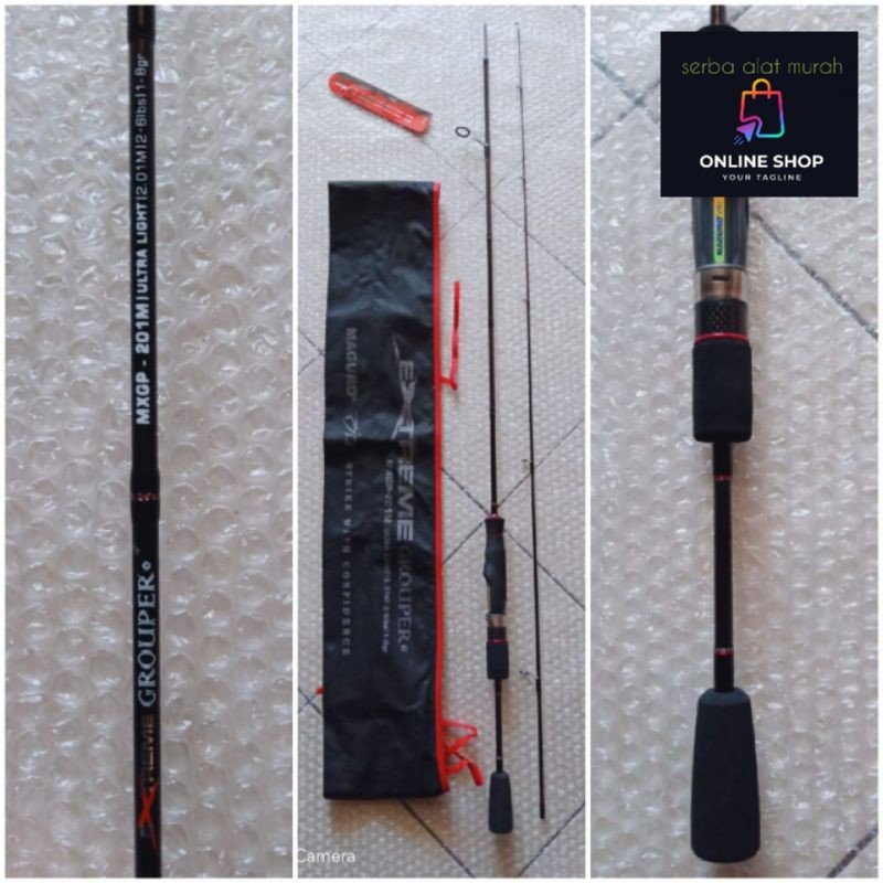 stik pancing UL MAGURO GROUPER 201CM FULL FUJI joran ultralight