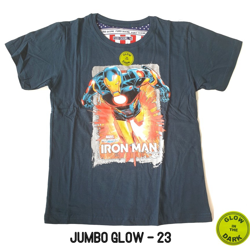 FURO Jumbo Glow In The Dark Kaos Anak Laki size 16 18 20