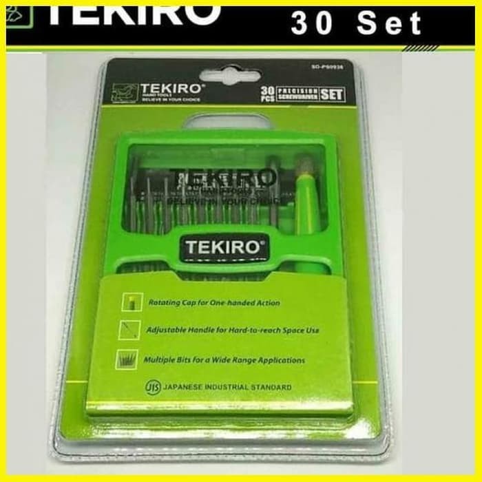 Obeng set presisi precision screwdriver 30 pcs tekiro sd-ps0936