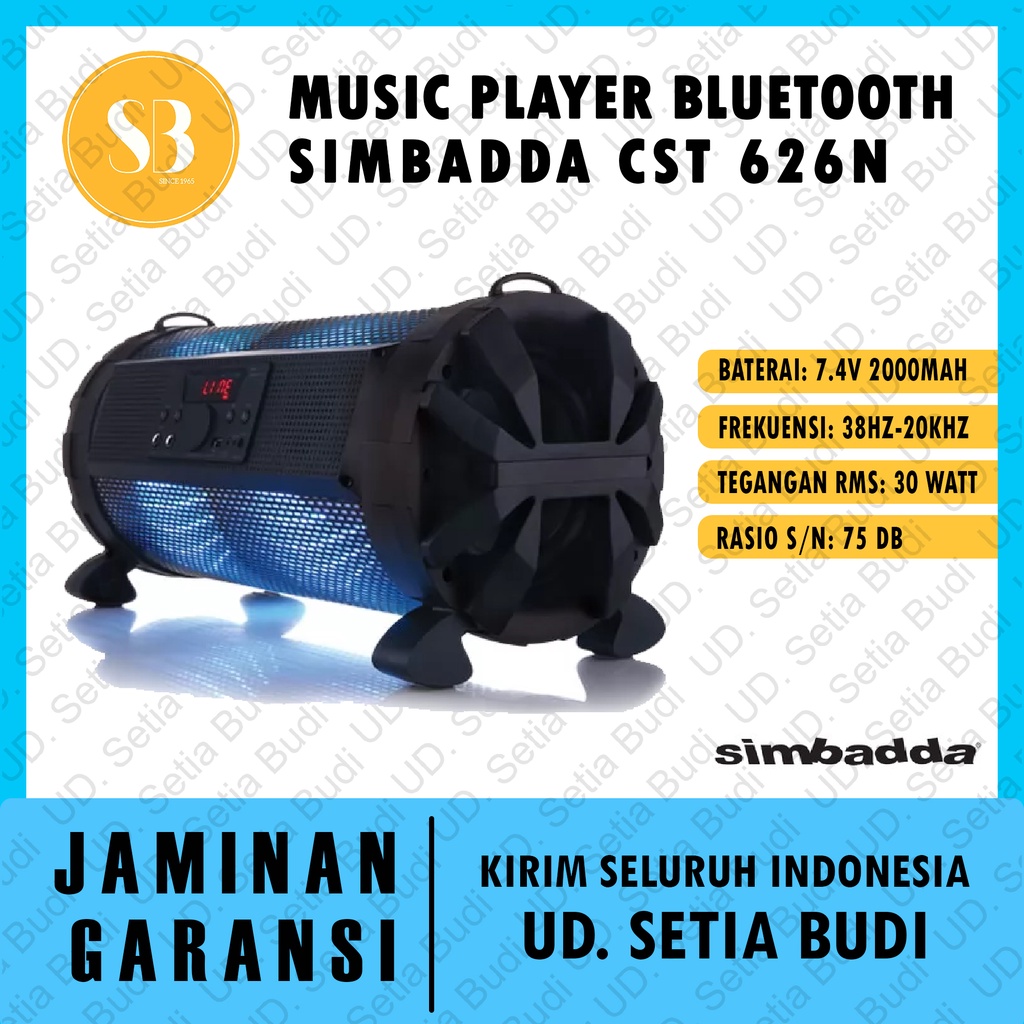 Music Player Bluetooth Simbadda CST 626N