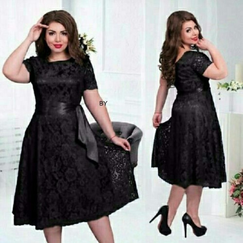 Dress Big Size Brukat Jumbo Dres Brokat XXL Bigsize XXXL Dress Murah