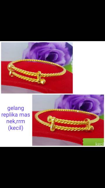 Gelang lilit replika mas, awet,tahan lama,bisa disepuh ulang berat sekitar 60g, 40gr, 20gr