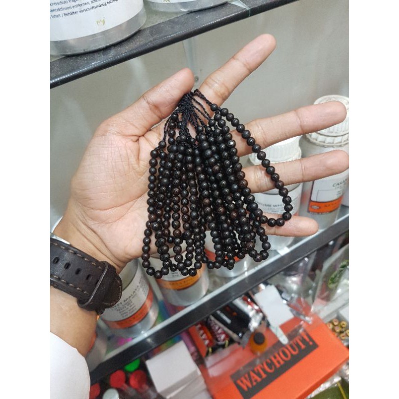 gelang kaokah bulat hitam 33