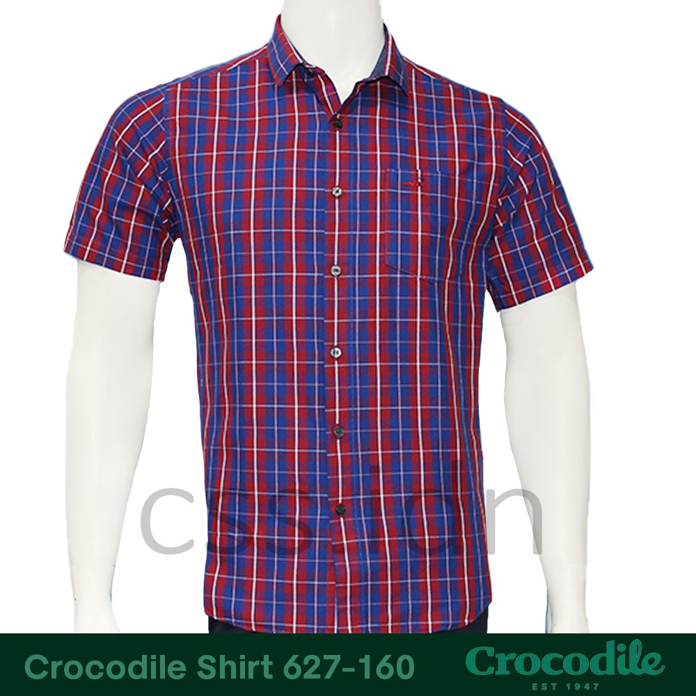 Kemeja Pria Lengan Pendek Crocodile Slim Fit 627-160