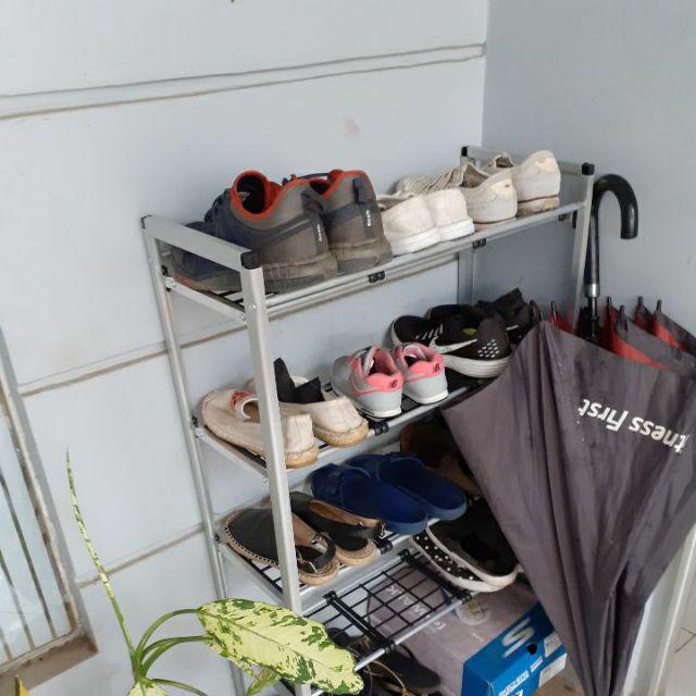 Glory Home Rak Tempat Sepatu Sandal Aluminium 5 Susun