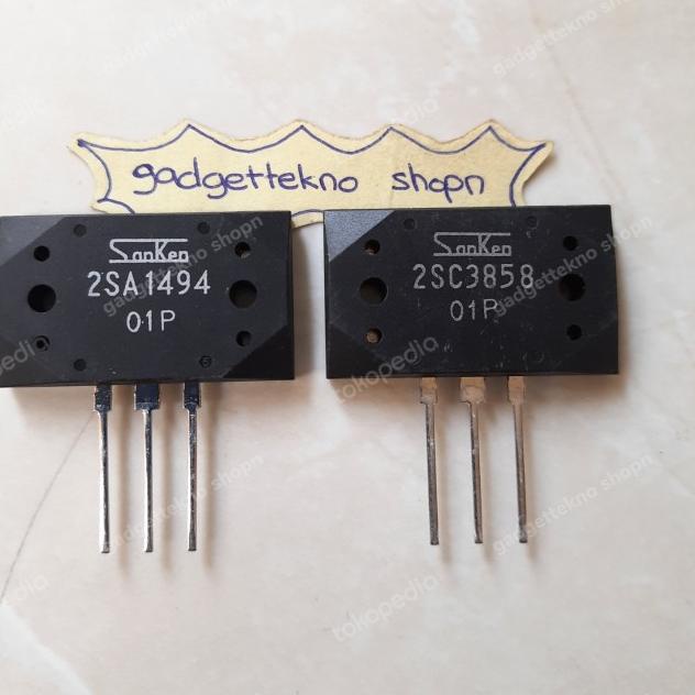✵ TRANSISTOR SANKEN A 1494 / C 3858 ORI JAPAN ۞