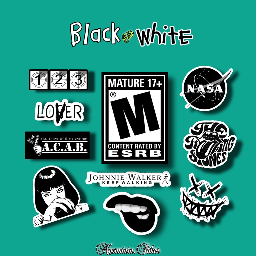 

STICKER PACKAGE STIKER PAKET BLACK AND WHITE STICKER CASE HANDPHONE STIKER GARSKIN LAPTOP TUMBLR CUSTOM CASE STIKER SOFT CASE STIKER AESTHETIC STIKER VINYL STICKER ANTI AIR