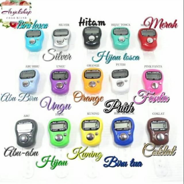 Tasbih Non Led Polos Finger Counter Alat Dzikir Alat Hitung Bahan Craft Bahan Tasbih Digital Tasdig Shopee Indonesia