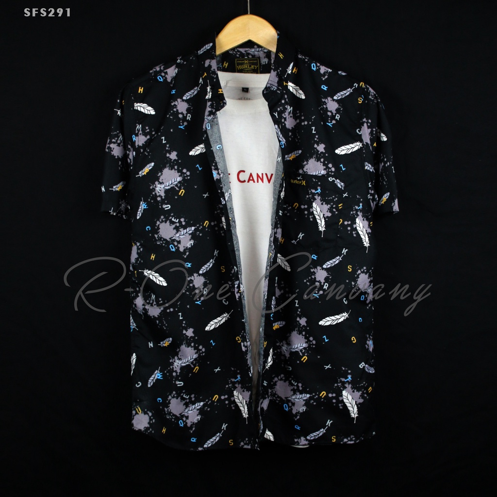 Kemeja Pria Motif Lengan Pendek Bahan Katun Murah Kualitas Terjamin