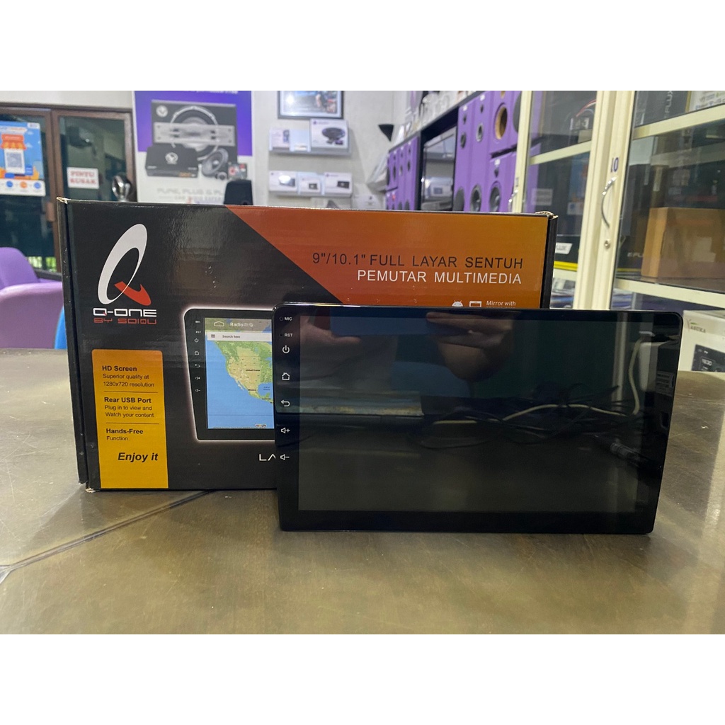HEAD UNIT DOUBLE DIN ANDROID Q-ONE 9INCH SQ-901