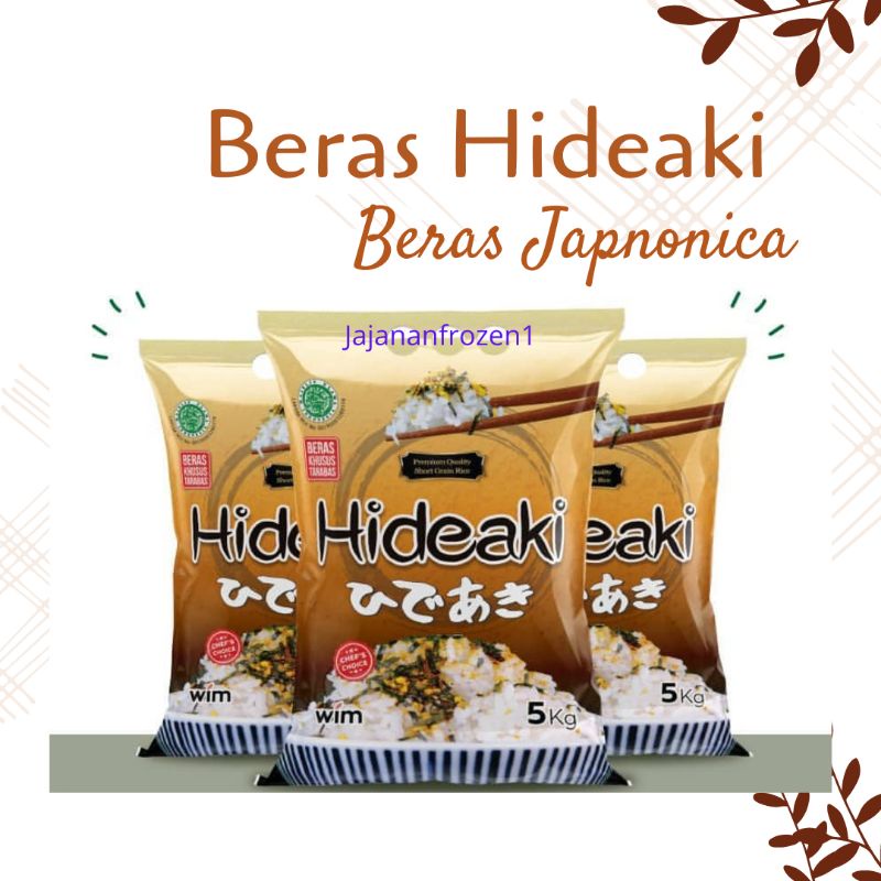 BERAS SUSHI HIDEAKI 5 Kg | Japonica Short Grain Rice - Khusus Nasi