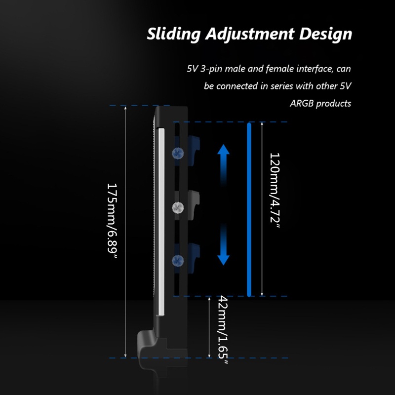 Zzz Cm-Gh2 Bracket Holder Kartu Grafis Gpu Vertikal