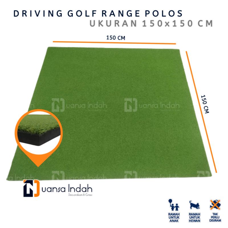 matras driving golf range polos ukuran 150 x 150 cm