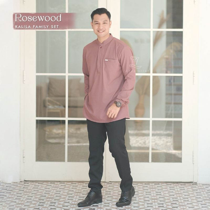 KEMKO DEWAASA KALILA FAMILY SET ORIGINAL ZAYRA HIJAB kemeja sekaligus koko baju couple / baju lebara