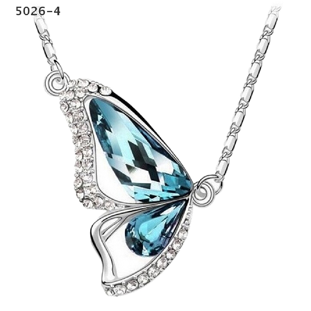 5026-4 New Butterfly Jewelry Sets Necklace + Earring+Bracelet Crystal Set Fashion 5026-4