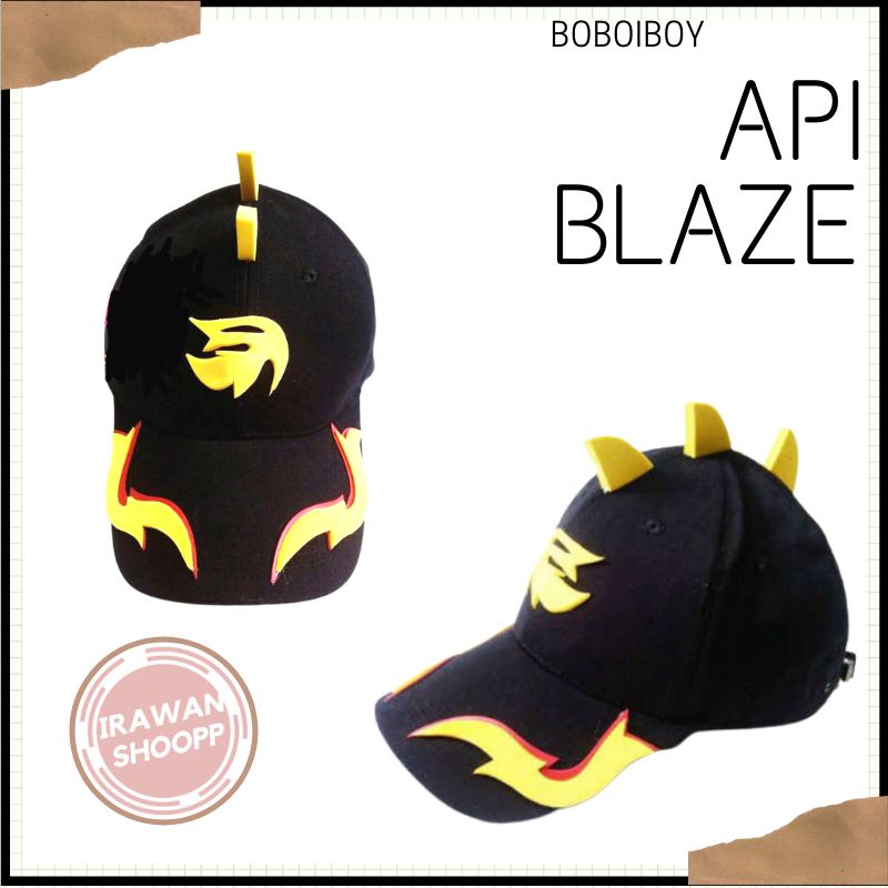 Topi Boboiboy / Topi Anak / Topi Anak Boboiboy Api Blaze