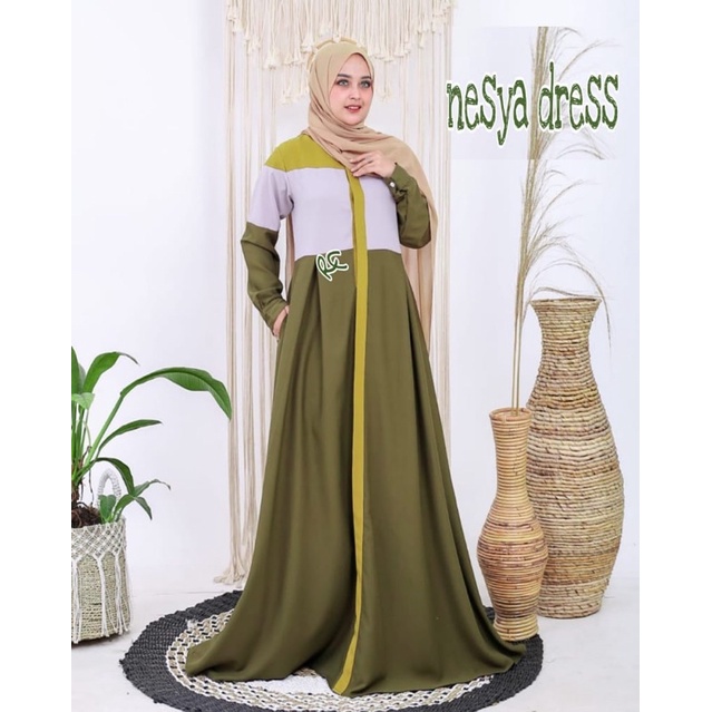 GAMIS NESYA / GAMIS TERBARU DISKON / NESYA DRESS