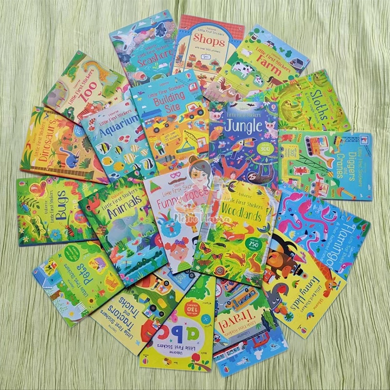 Buku Stiker Ketrampilan Anak Usborne Little First Stickers Book