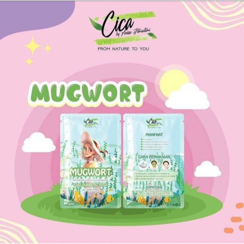 MUGWORT MASK by CicaNatureIndonesia 20gr