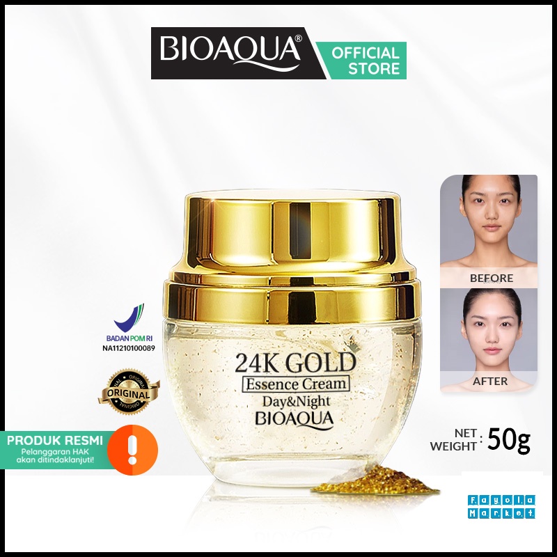 BIOAQUA 24K Gold Essence Cream Hydrating Serum Face Skin Care 50g