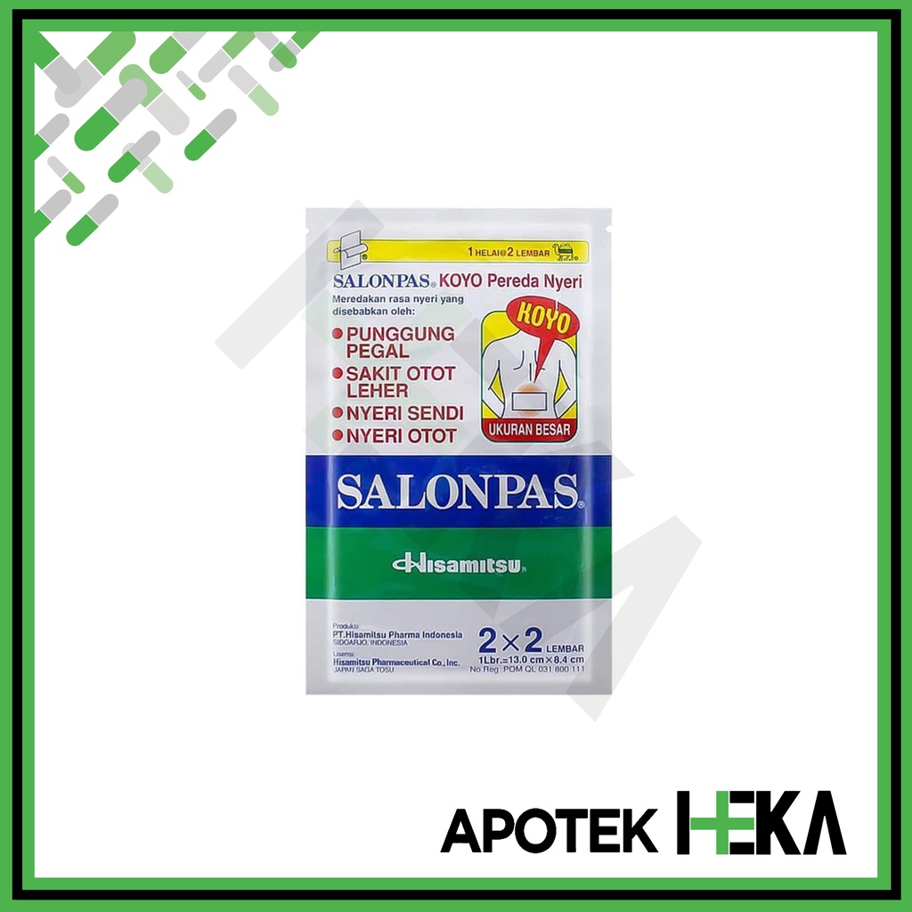 Koyo Salonpas Ukuran Besar 13 cm x 8.4 cm isi 2x2 (SEMARANG)