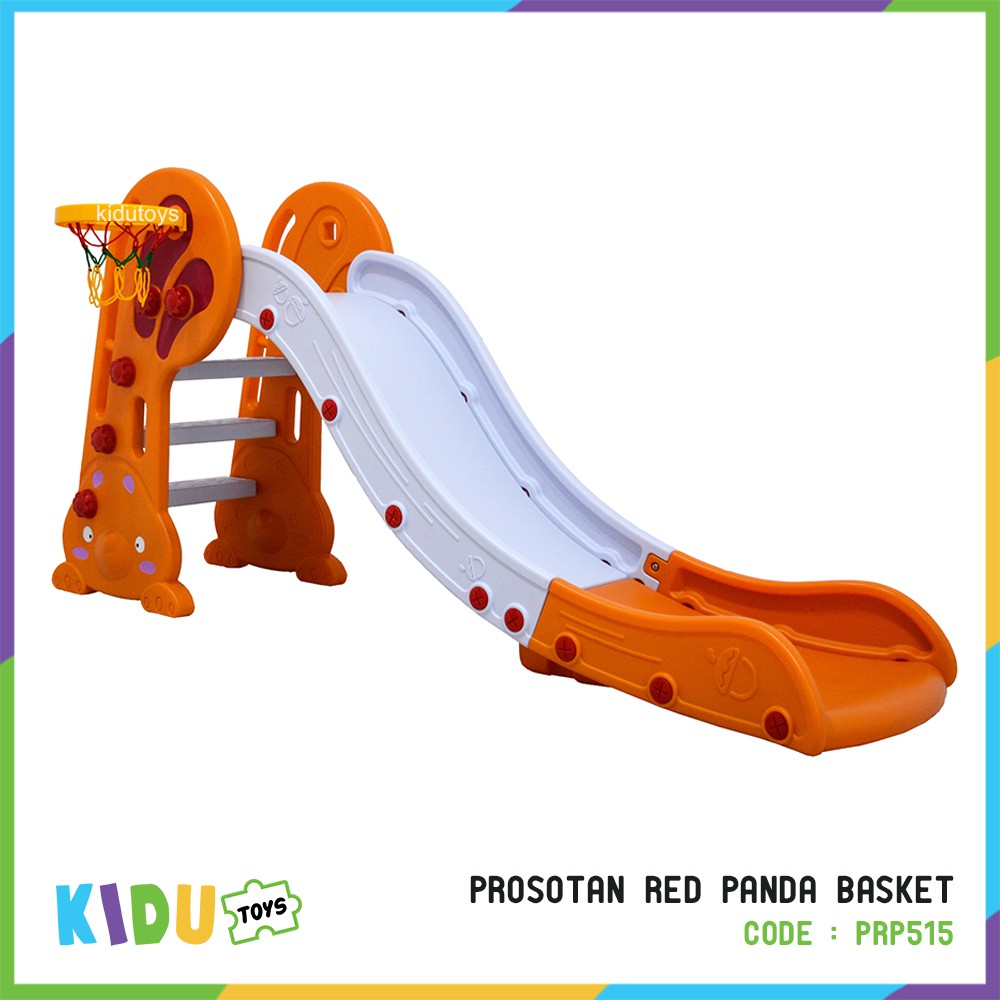 Perosotan Anak Labeille Red Panda Slide Basketball KC 515 Seluncuran / Prosotan Red Panda Basket Kidu Toys