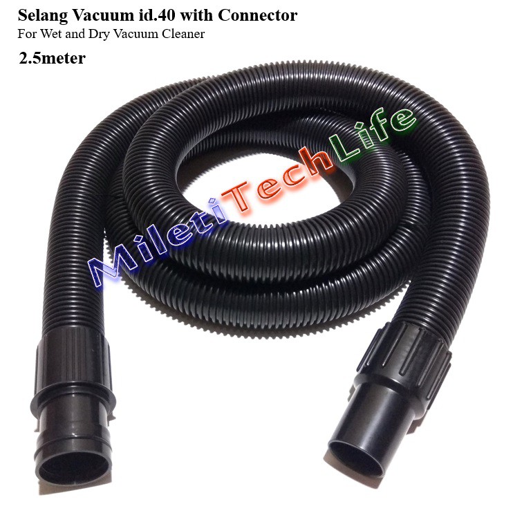Selang Vacuum id40 with Konektor flexible EVA for Vacuum Cleaner 30Liter 60Liter 80L 90L Krisbow dll