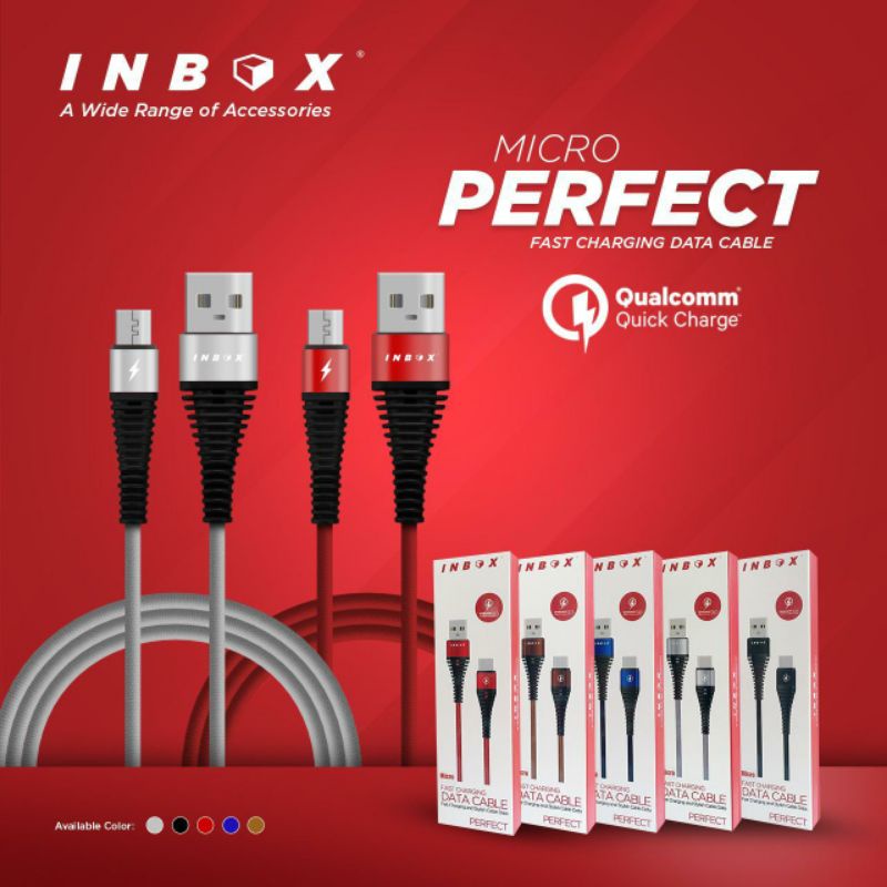 Kabel Data INBOX PERFECT Micro,Type C,Iphone Support Fast Charging