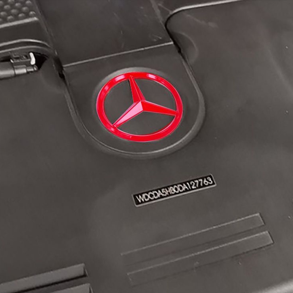 Stiker Emblem Logo Benz Trigeminal Bahan ABS Untuk Dekorasi Pintu Benz W176 CLS W218 CLS300 CLS350 CLS550 C Class W204 W205