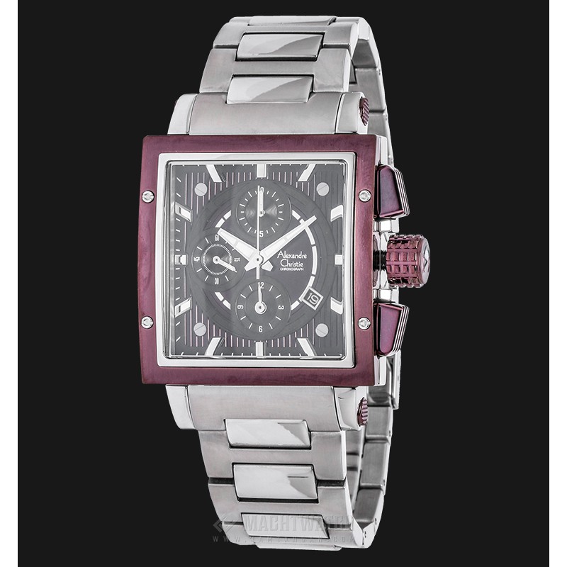 Alexandre Christie AC 6182 MC BTNBO Men Chronograph Black Dial Stainless Steel Watch