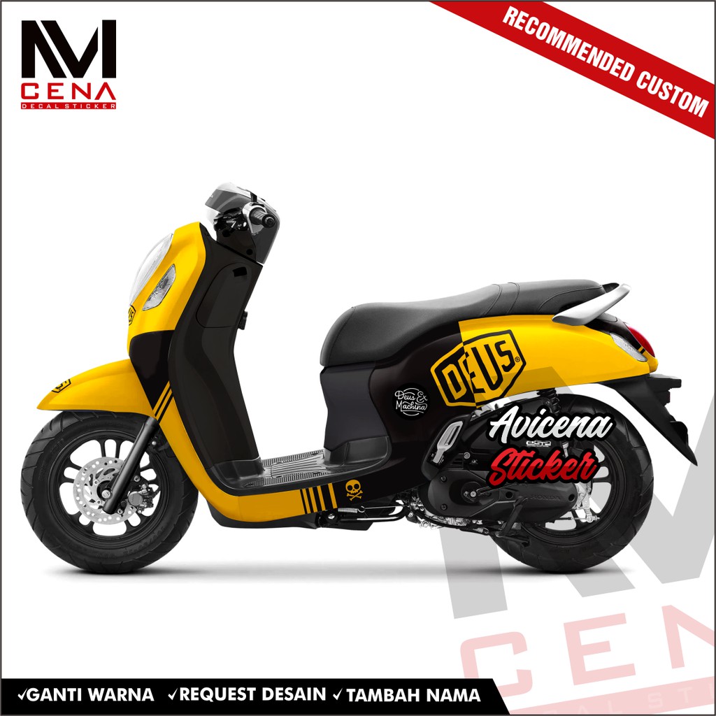 Sticker Striping Decal Scoopy Prestige New 2021 Decal Sticker New Scoopy Prestige 2021 Full deus