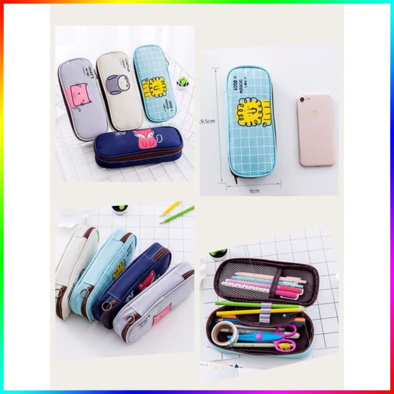 

New Good Morning Cute Animal Pencil Case Pencil Pouch Kotak Pensil