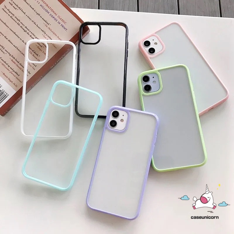 Casing Soft Case Silikon Warna Macaron Untuk iPhone 11 / 12 / 13 Pro MAX / 6 / 6s / 7 / 8plus / X / XR / XS MAX / SE