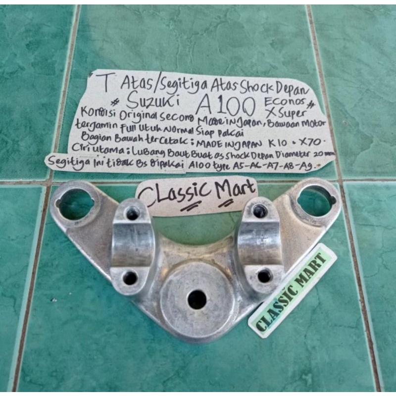 SEGITIGA T ATAS SHOKBEKER SHOCK DEPAN SUZUKI A100 ECONOS XSUPER-A100