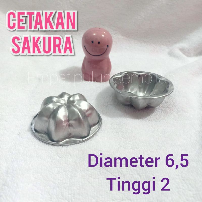 cetakan bolu belimbing / loyang bolu sakura / cetakan kue sakura kecil / bolu kukus belimbing
