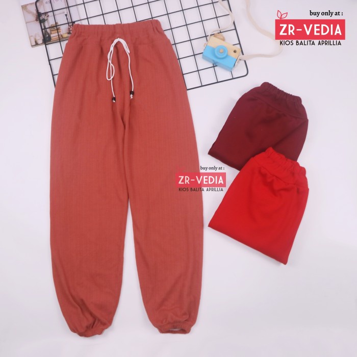 Jogger Polos Molly Uk 10-12 Tahun / Joger Celana Panjang Anak Cewek - Anak Laki Laki, MOLLY RANDOM