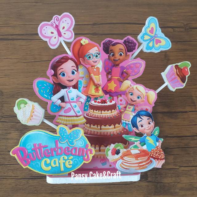 Jual Cake Topper Butterbean Cafe Shopee Indonesia