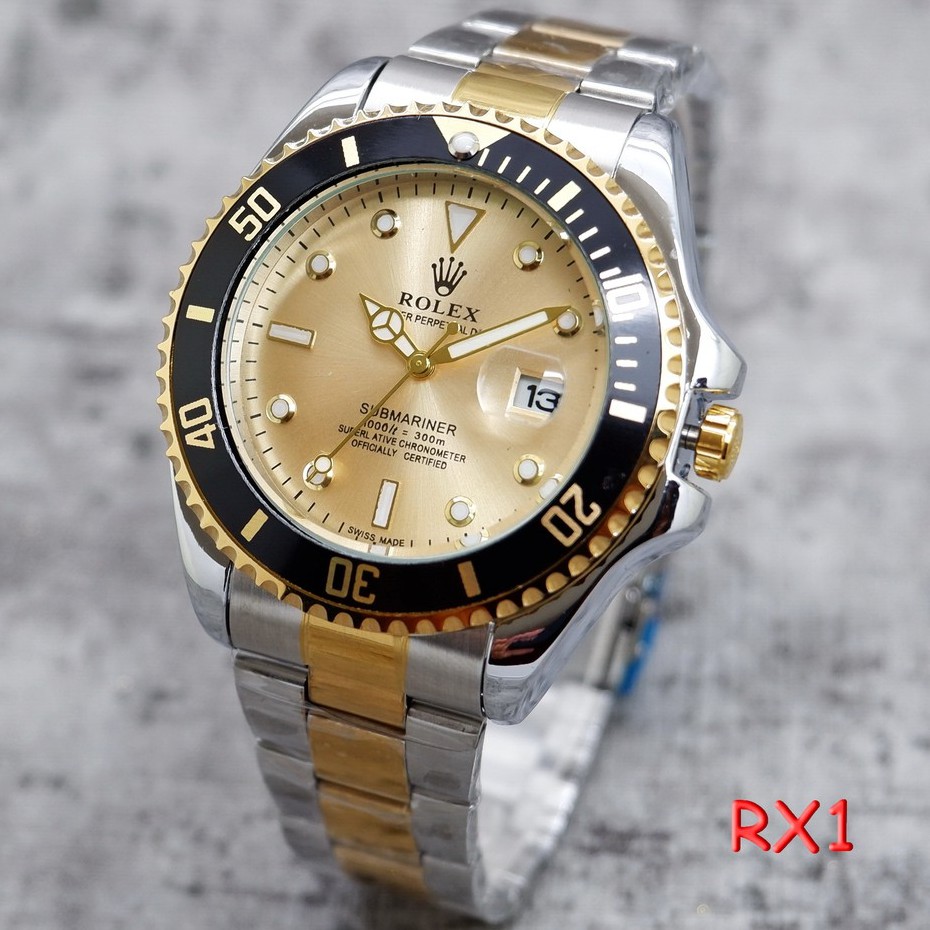 Jam Tangan Pria Rolex Rantai Date