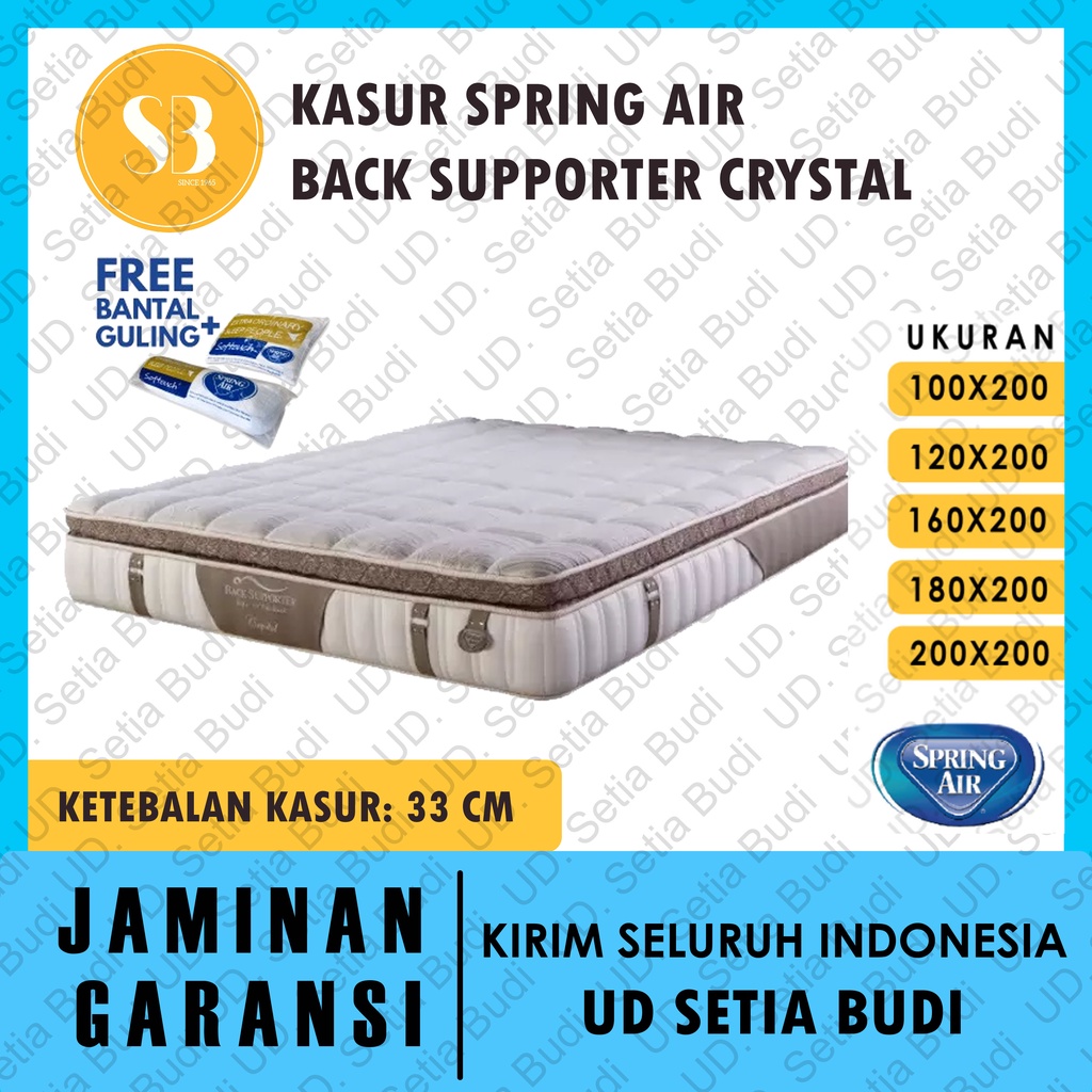 Kasur Spring Air Back Supporter Crystal 100 120 160 180 200