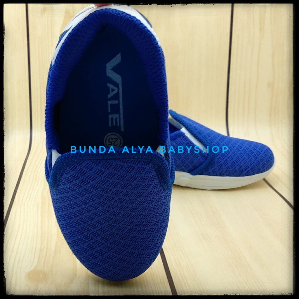 Sepatu Anak Laki Laki 2 - 6 Tahun Sport BIRU Sepatu Anak Cowok Cewek Sport Slip ON Alas Karet Anti Licin  Size 22 - 35