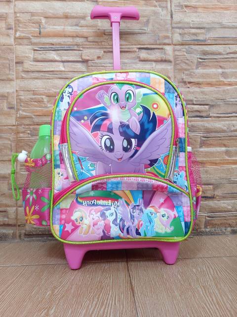 Tas trolley troli frozen hellokitty litle pony tayo tobot gratis botol