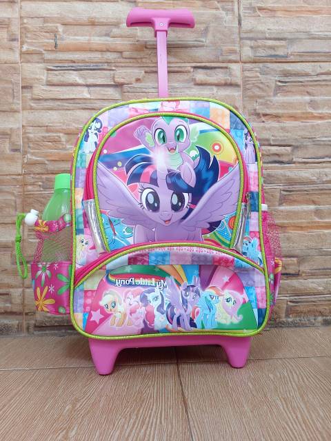 Tas trolley troli frozen hellokitty litle pony tayo tobot gratis botol