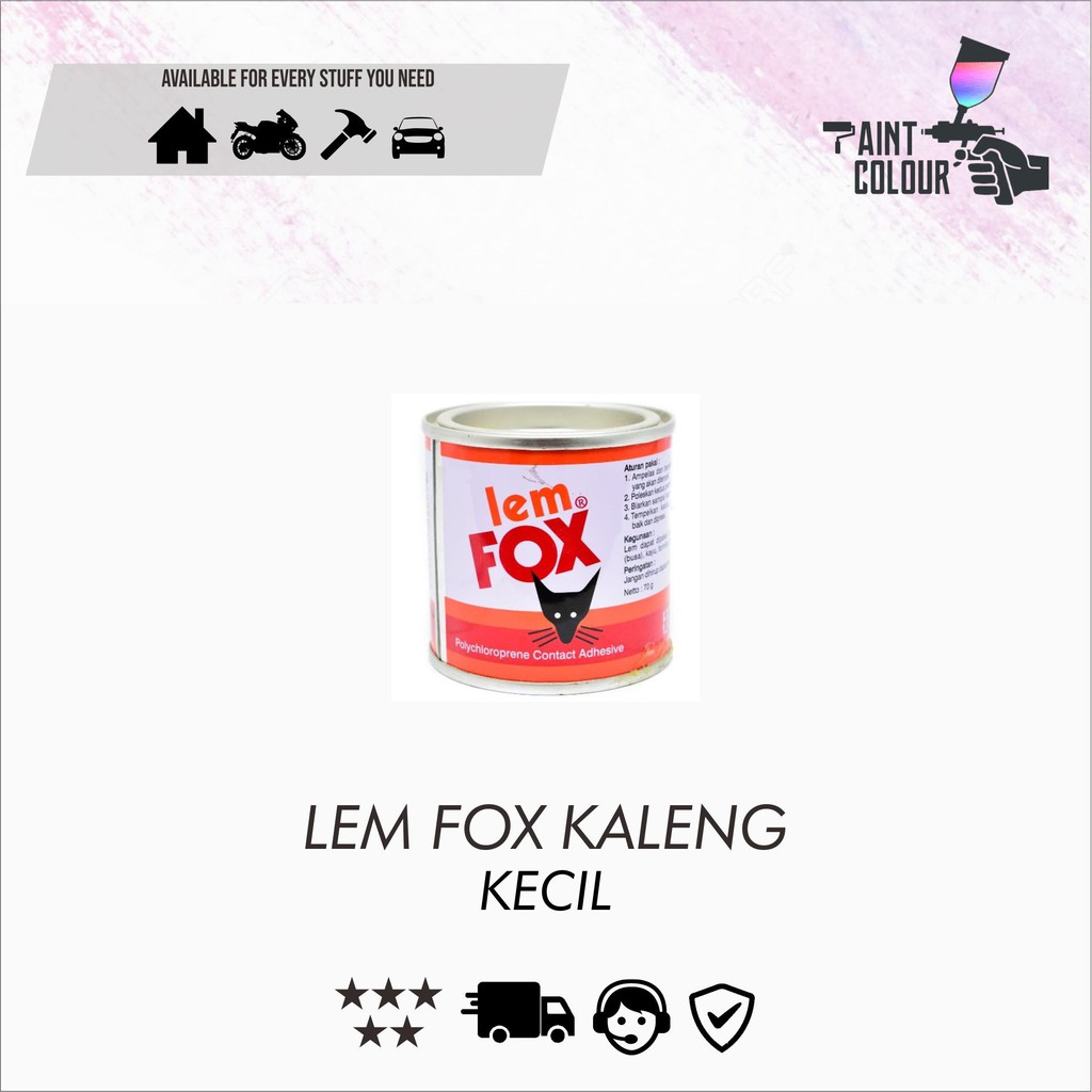 Lem Fox Kuning 70gr Lem Karpet,Sendal Kulit Kayu Karet