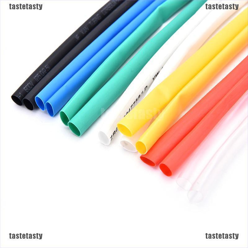 【TATY】8Size 70pcs Assortment 2:1 Heat Shrink Tubing Tube Sleeving Wrap Wire Cable